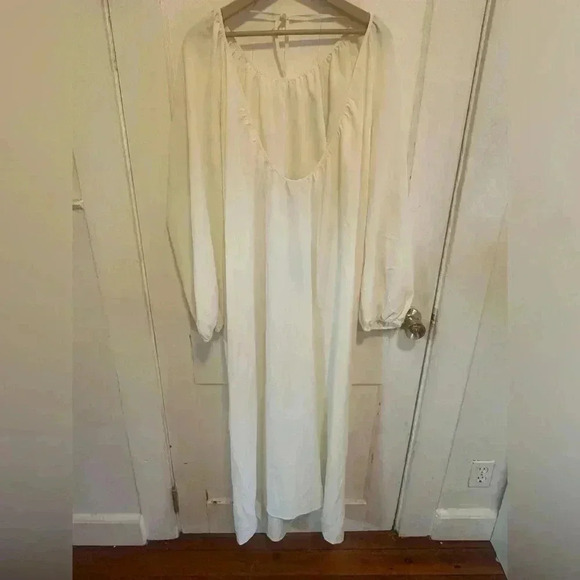 💞Hill House Simone Long Sleeve Maxi Dress in Coconut Milk Size XXL💞 - Picture 6 of 7